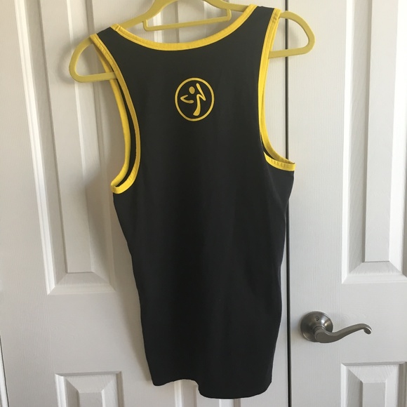 Zumba Mens Dancing at Dusk Tank Back to Black, XS - Picture 6 of 8